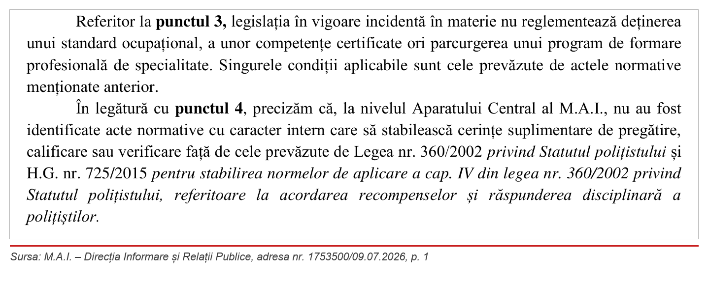 M.A.I. – Direcția Informare și Relații Publice, adresa nr. 1753500/09.07.2026, p. 1