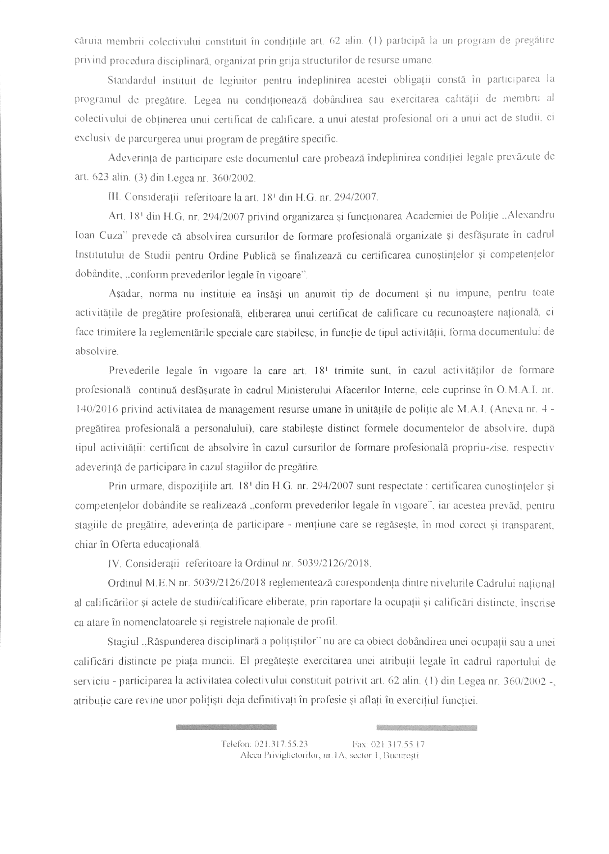 Adresa Academiei de Poliție „Alexandru Ioan Cuza” nr. 5423840 din 9 septembrie 2026, pagina 2 din 4