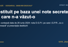 Destituit pe baza unei note secrete pe care n-a văzut-o: de ce contează data de 26 iunie 2024 Coperta articolului: Destituit pe baza unei note secrete pe care n-a văzut-o