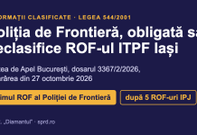 Curtea de Apel București obligă Poliția de Frontieră să declasifice ROF-ul ITPF Iași Poliția de Frontieră, obligată să declasifice ROF-ul ITPF Iași