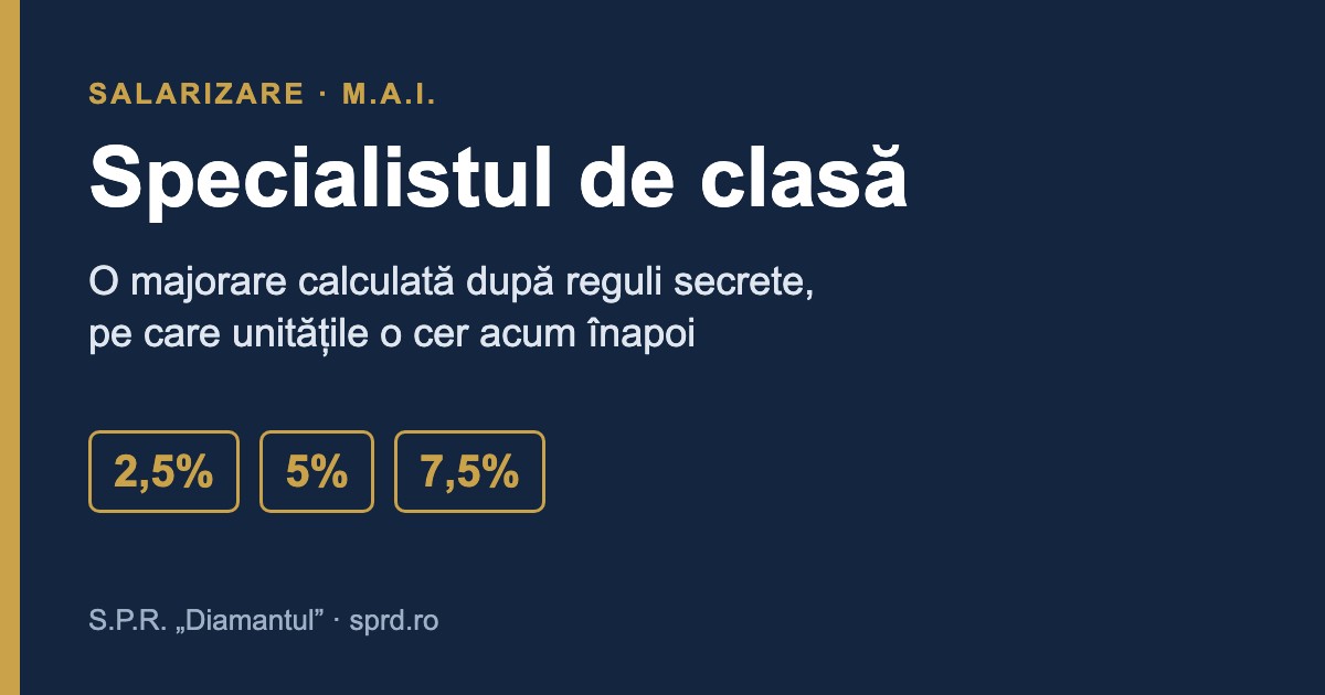 Specialistul de clasă – coperta articolului